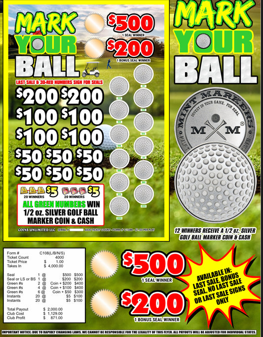 Mark Your Ball Silver Board