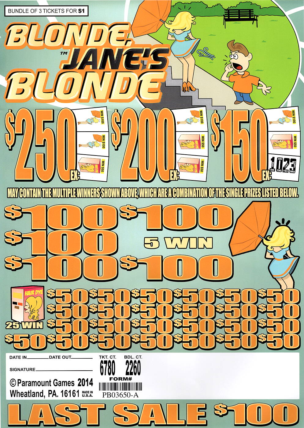 Blonde, Jane's Blonde