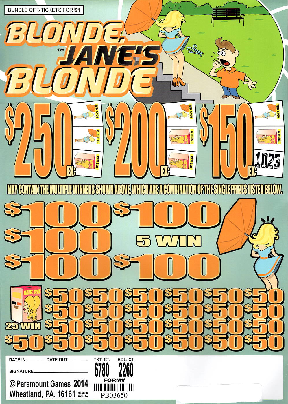 Blonde, Jane's Blonde