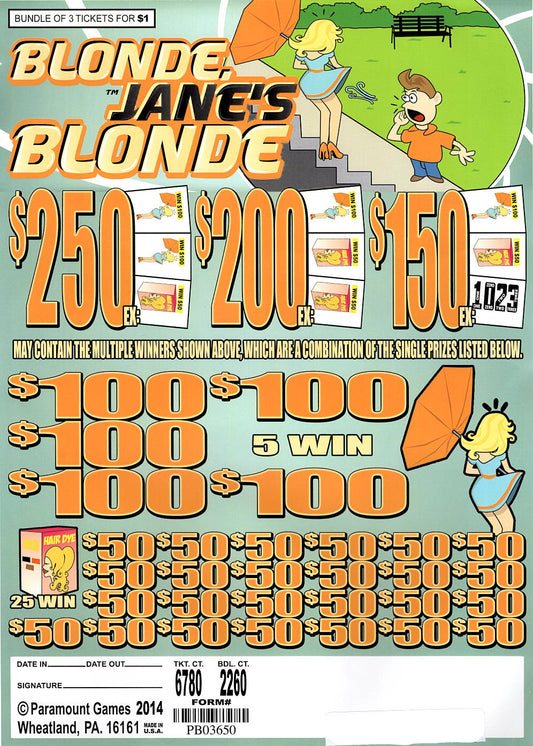 Blonde, Jane's Blonde