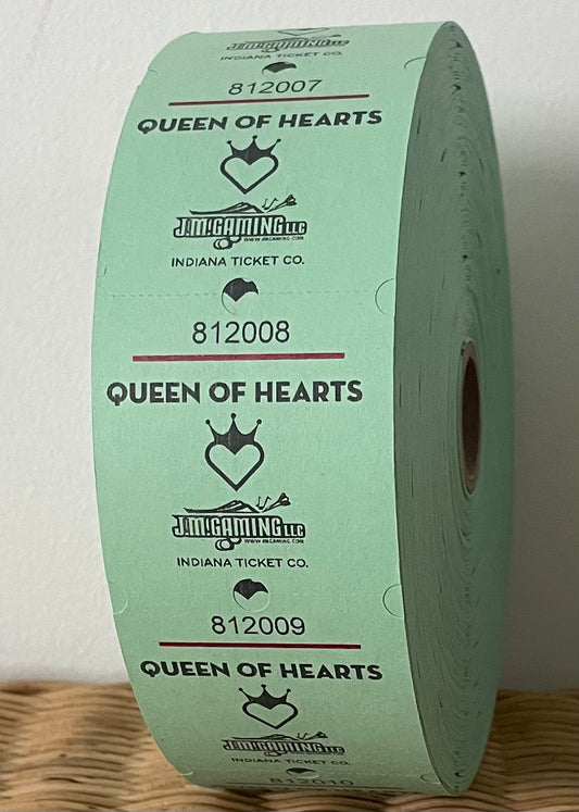 Queen of Hearts Roll Tickets