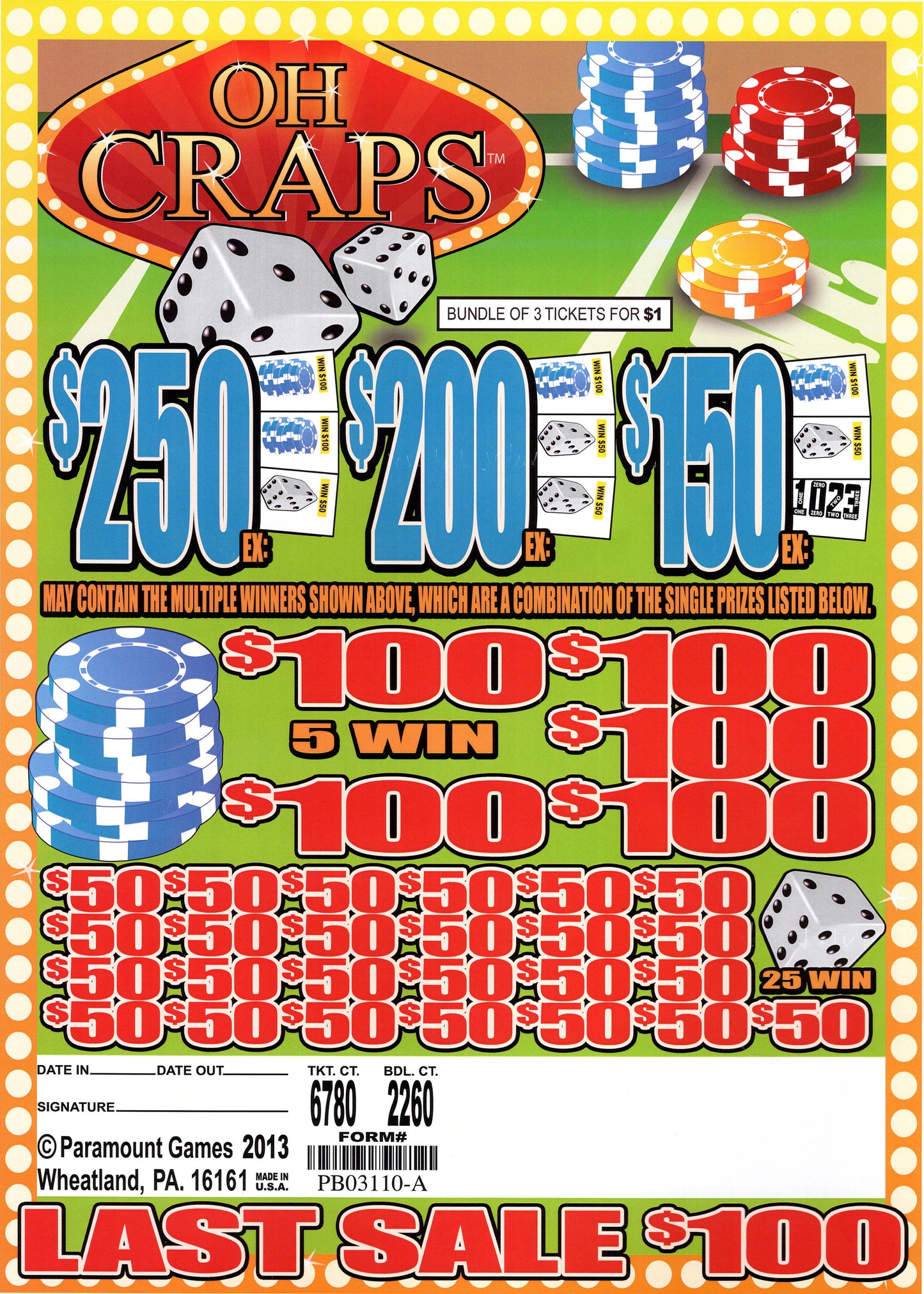 OH Craps!
