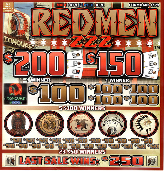 Redmen 222 Last Sale $250