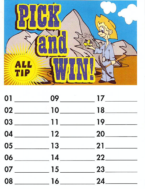24 Line Raffle Board