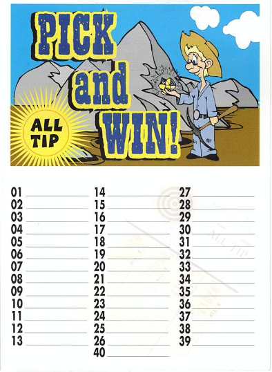 40 Line Raffle Board