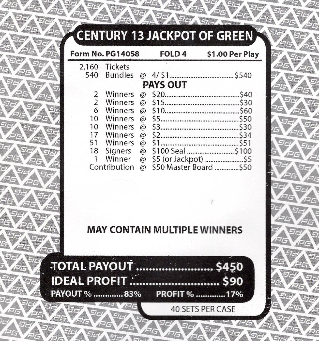 Century 13 Jackpot of Green